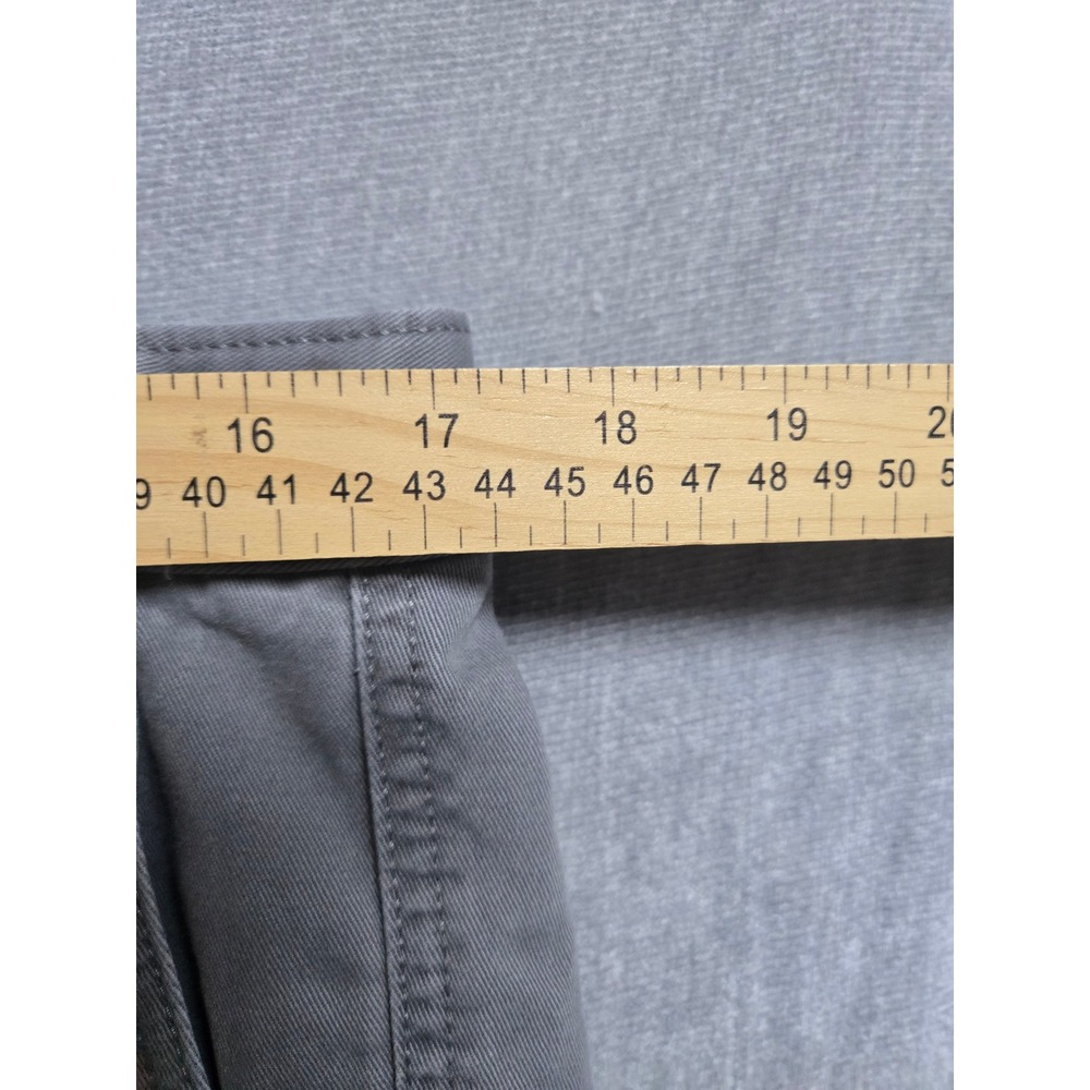 Eddie Bauer Legend Wash Chino Pants Mens 34x34 Grey Cotton Twill Straight Leg - Picture 2 of 8